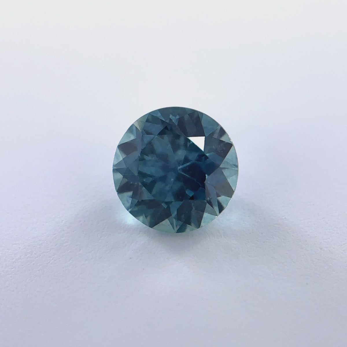 .47ct Teal Round Cut Montana Sapphire 4.5mm x 3.1mm