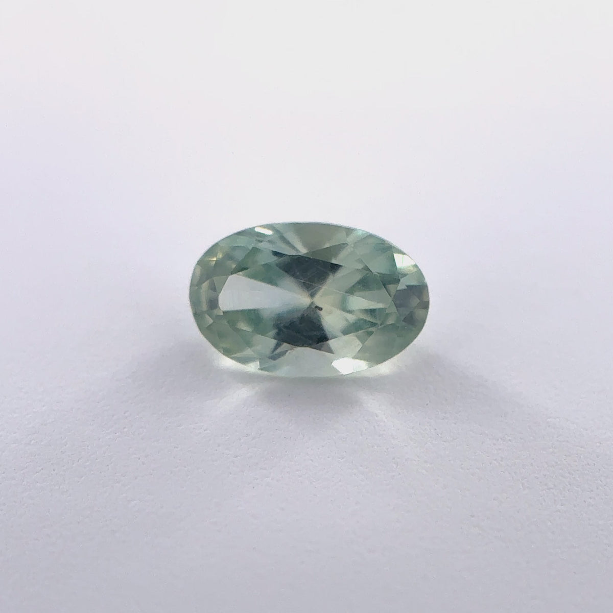 .32ct Green Oval Cut Montana Sapphire 5.11mm x 3.32mm x 2.39mm