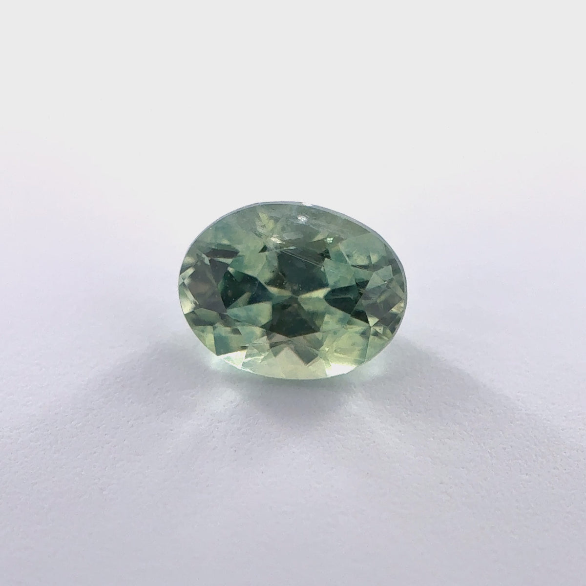 .47ct Green Oval Cut Montana Sapphire 5mm x 3.5mm x 3mm