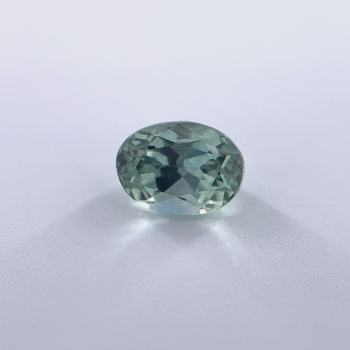 .45ct Green Oval Cut Montana Sapphire 5mm x 3.5mm x 3mm