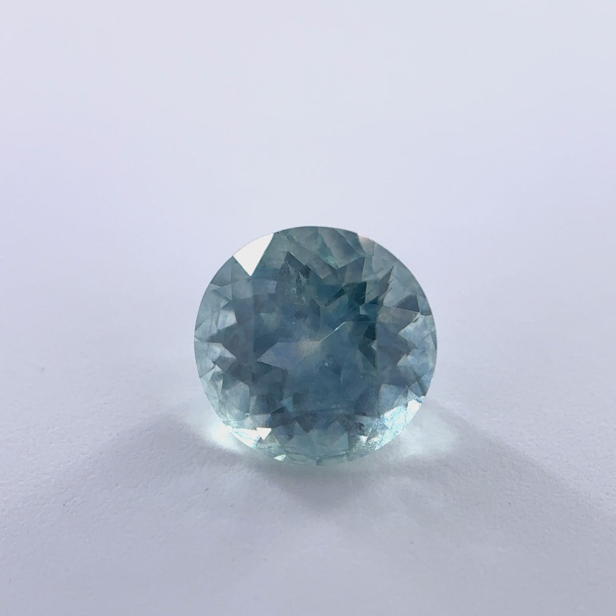.71ct Teal Round Cut Montana Sapphire 5mm x 3.5mm