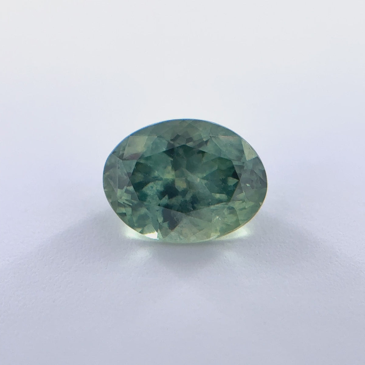 .63ct Green Oval Cut Montana Sapphire 5.5mm x 4mm x 2.66m
