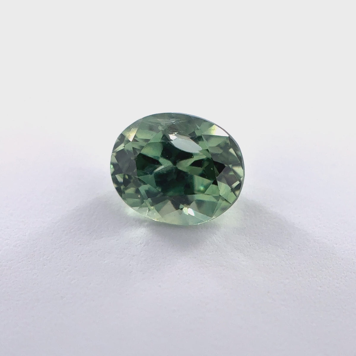 .48ct Green Oval Cut Montana Sapphire 5mm x 4mm x 3mm
