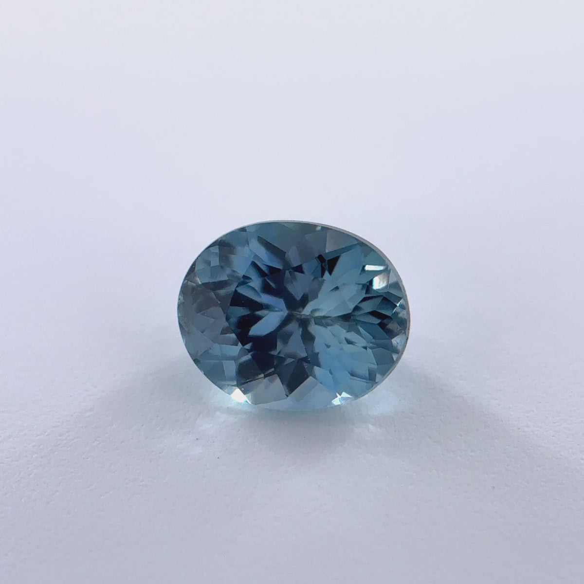 .45ct Blue Oval Cut Montana Sapphire 4.91mm x 4.02mm x 2.9mm