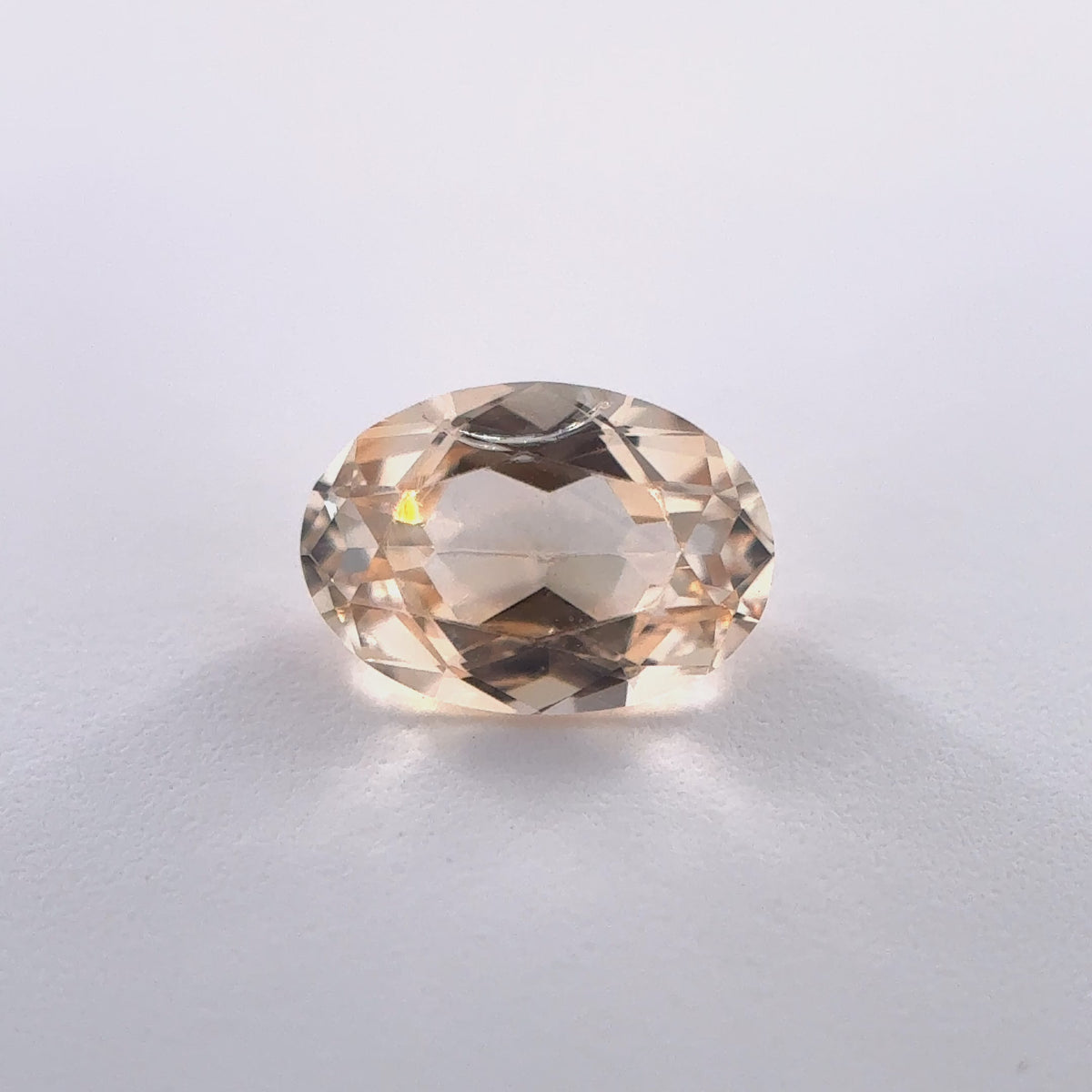 .48ct Peach Oval Cut Montana Sapphire 5.5mm x 4mm x 3mm