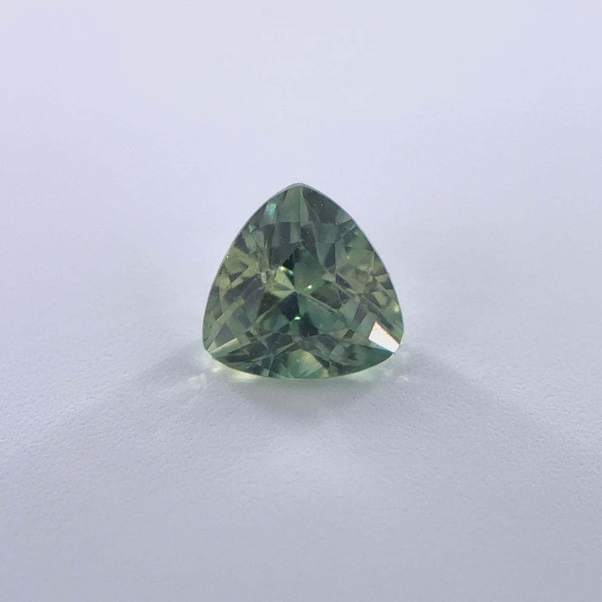 .41ct Green Trillion Cut Montana Sapphire 4mm x 3mm