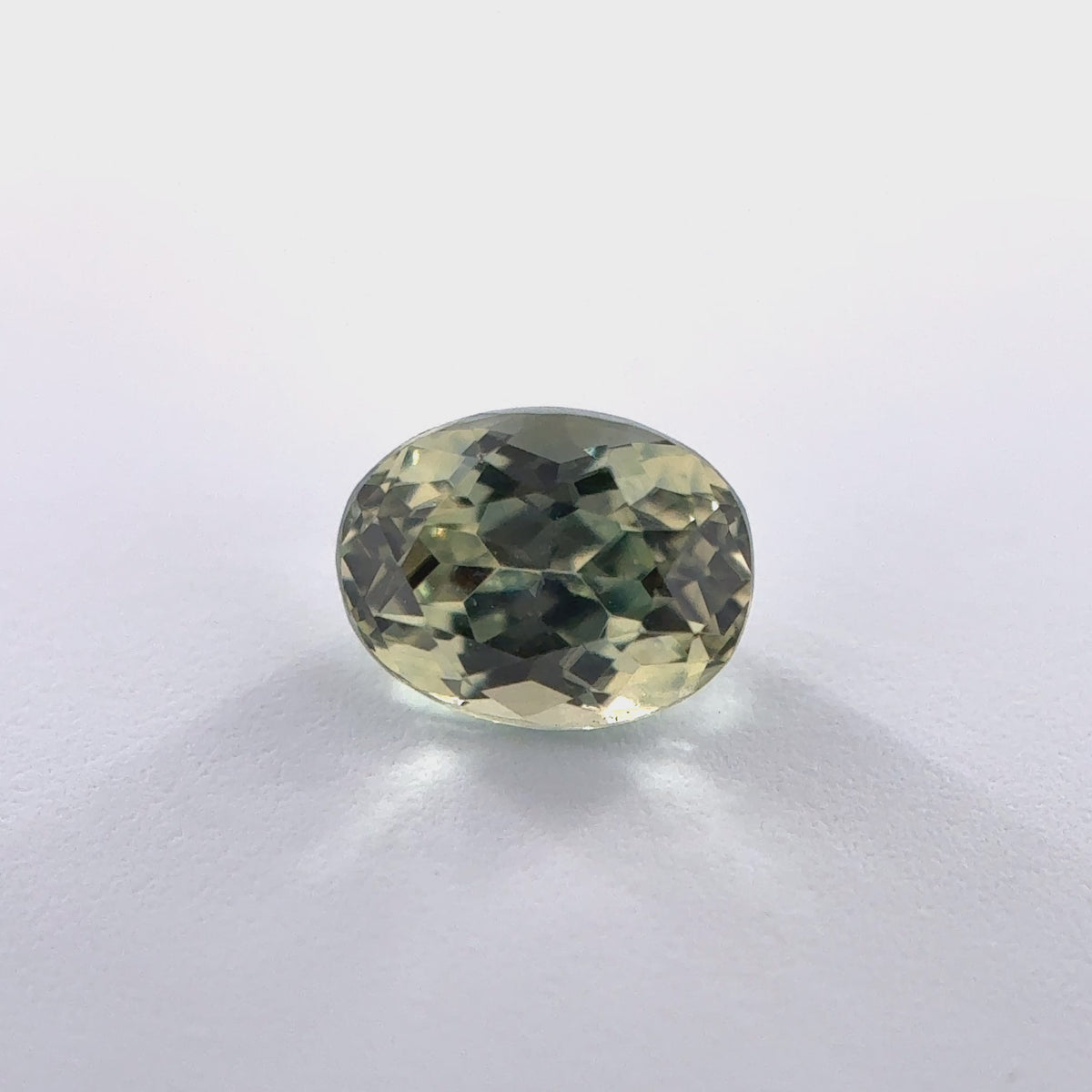 .46ct Green Oval Cut Montana Sapphire 4.5mm x 3.5mm x 2.5mm