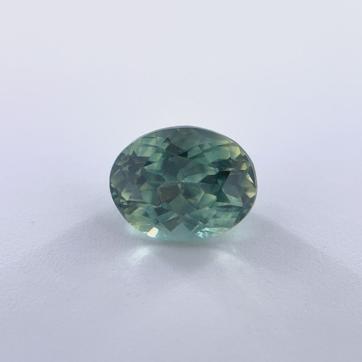 .60ct Green Oval Cut Montana Sapphire 5.5mm x 4mm x 3mm