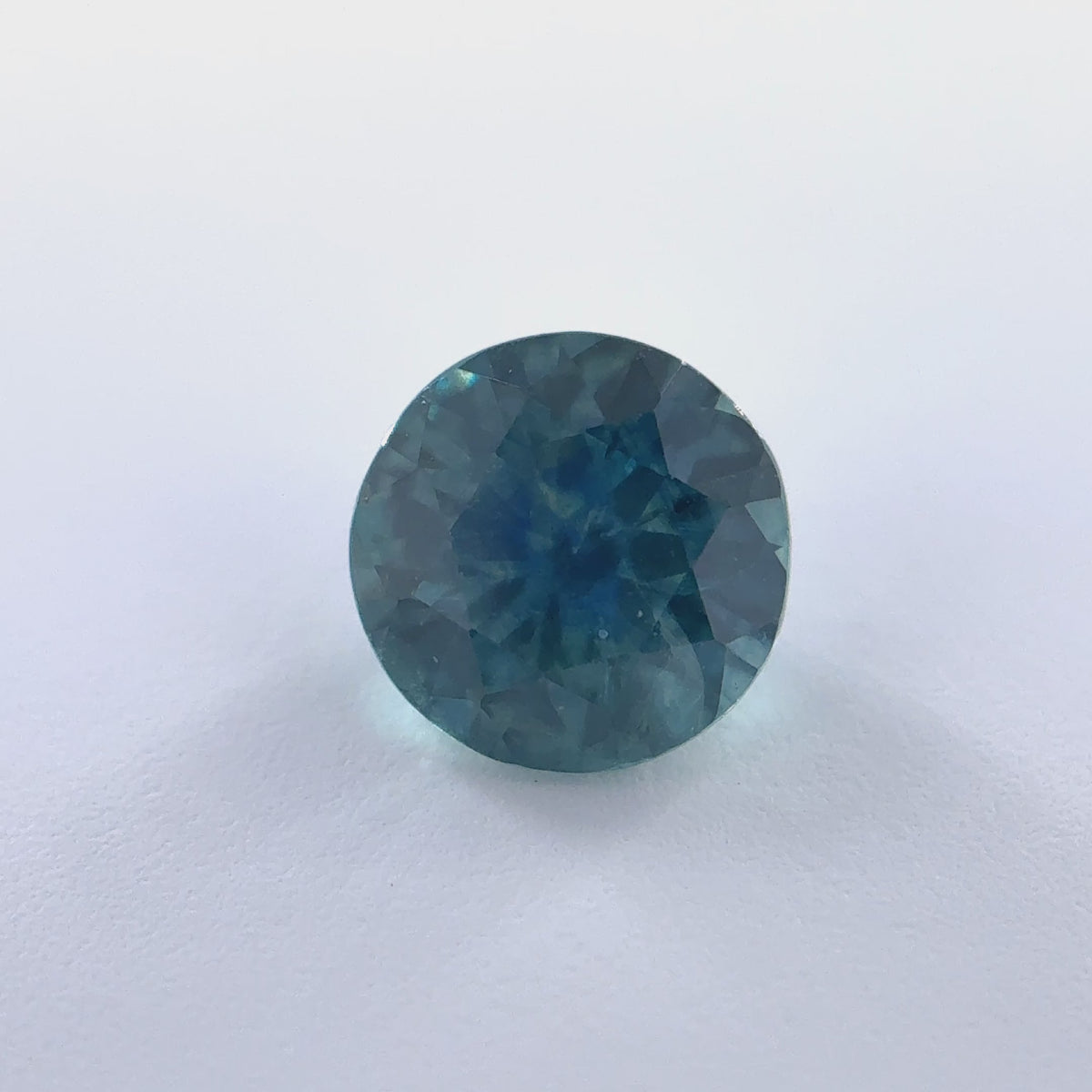 .52ct Teal Round Cut Montana Sapphire 5mm x 3.02mm