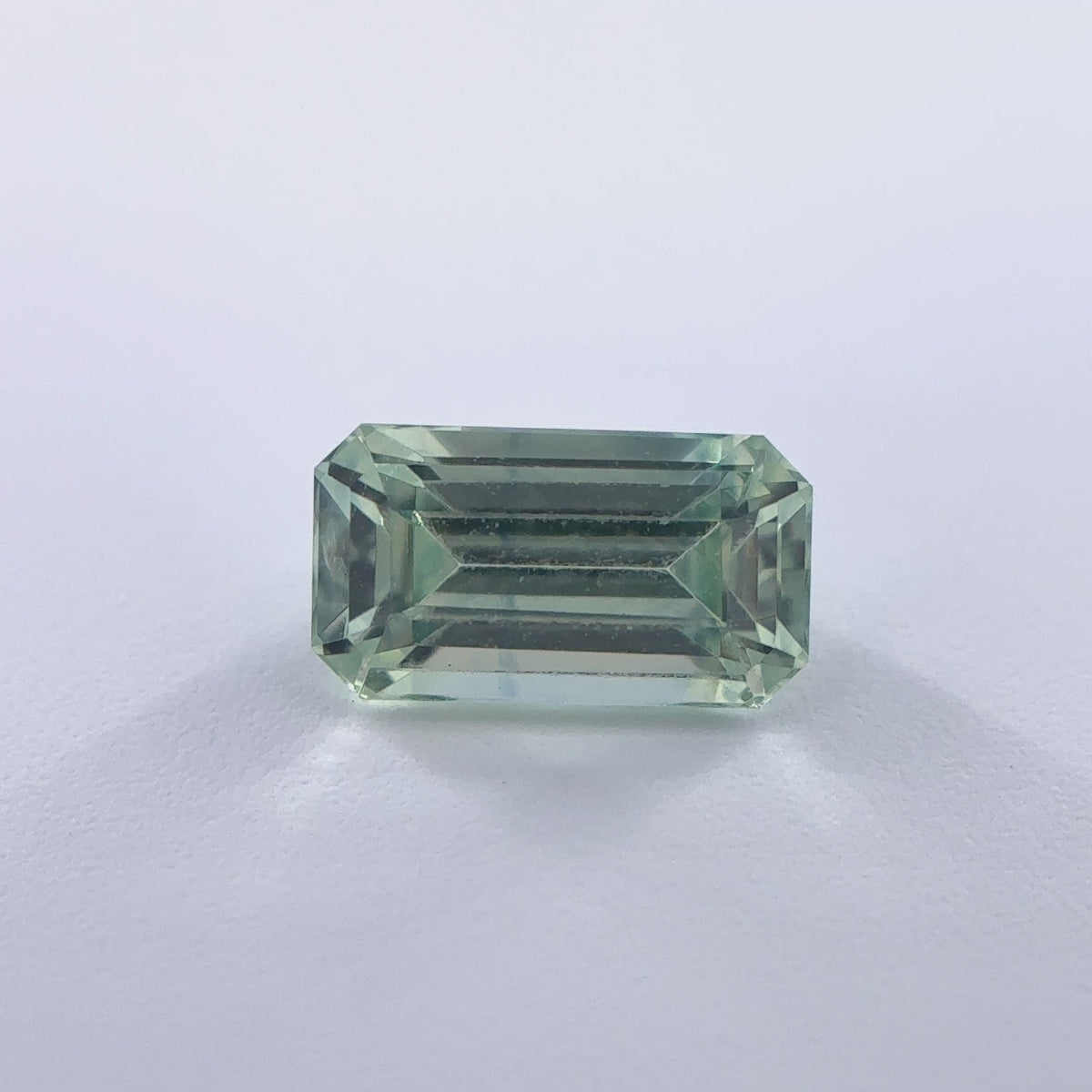 .60ct Green Emerald Cut Montana Sapphire 5.5mm x 3mm x 2.5mm