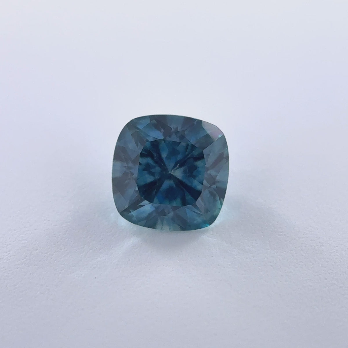 .33ct Teal Cushion Cut Montana Sapphire 4.4mm x 2.63mm