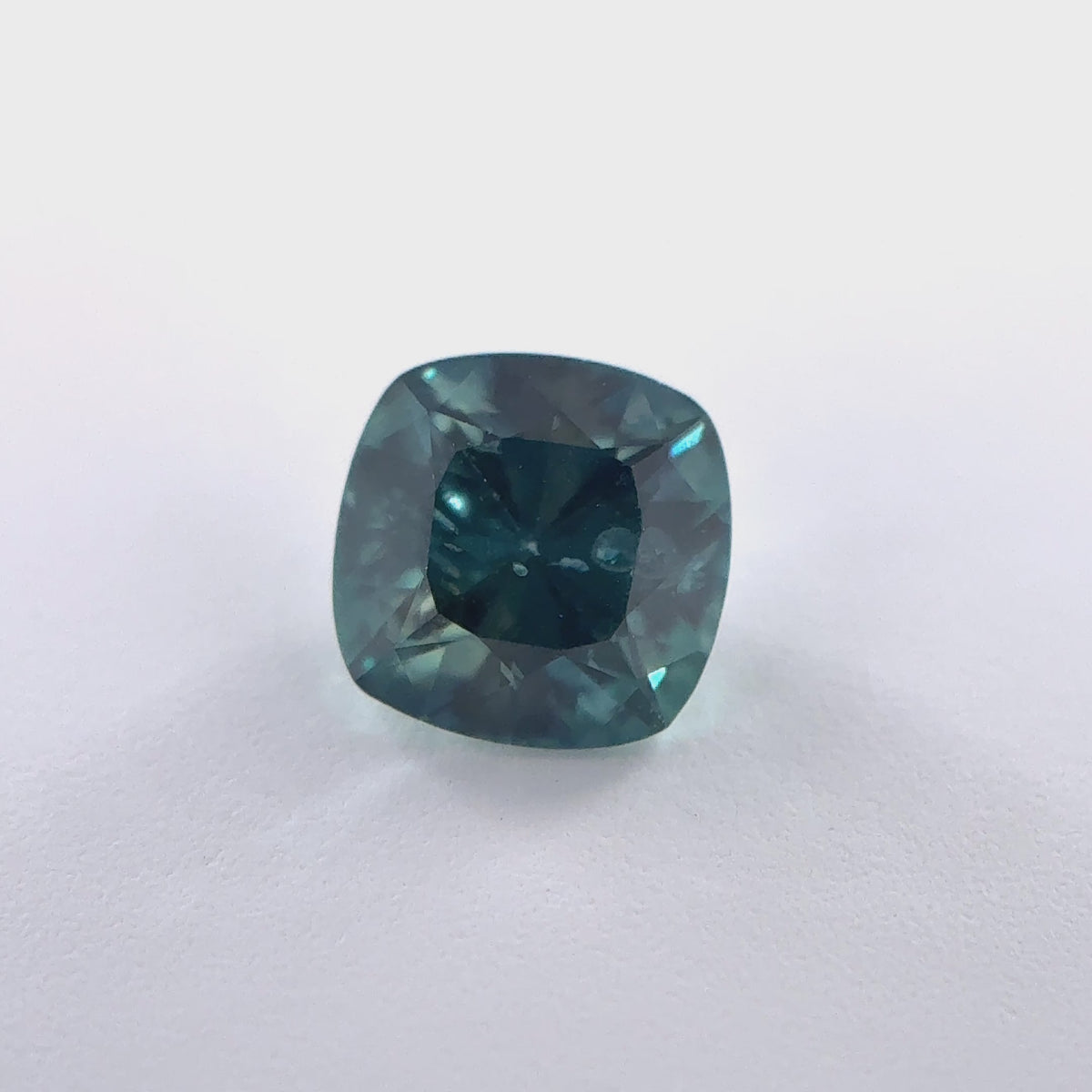 .51ct Teal Cushion Cut Montana Sapphire 4.62mm x 3.18mm