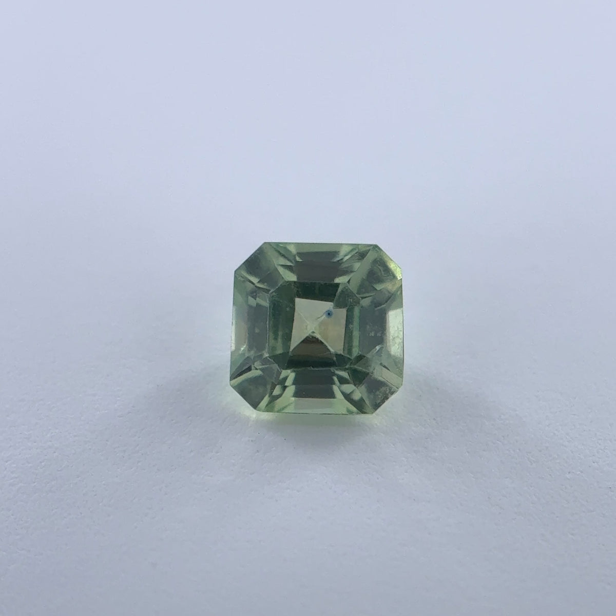 .29ct Green Square-Step Cut Montana Sapphire 3.75mm x 3.7mm x 2.47mm