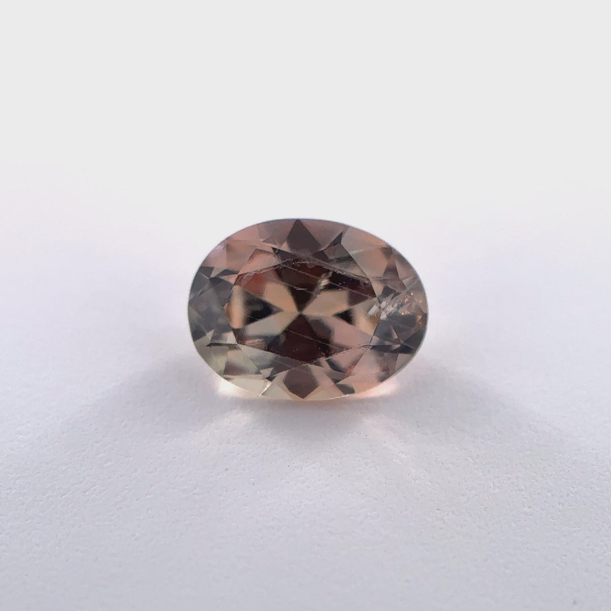.39ct Parti-Color Oval Cut Montana Sapphire 5mm x 3.5mm x 2.5mm