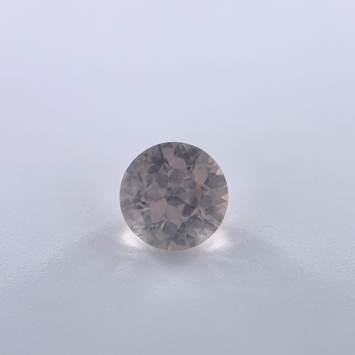 .30ct Champagne Round Cut Montana Sapphire 3.96mm x 2.49mm