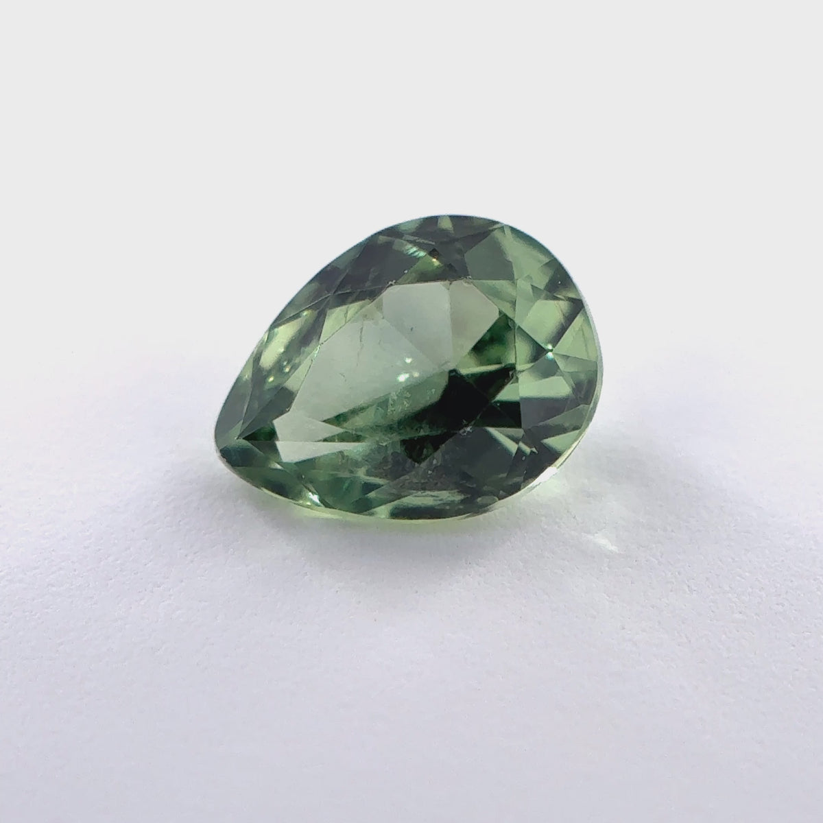 .70ct Green Pear Cut Montana Sapphire 6mm x 5mm x 3mm