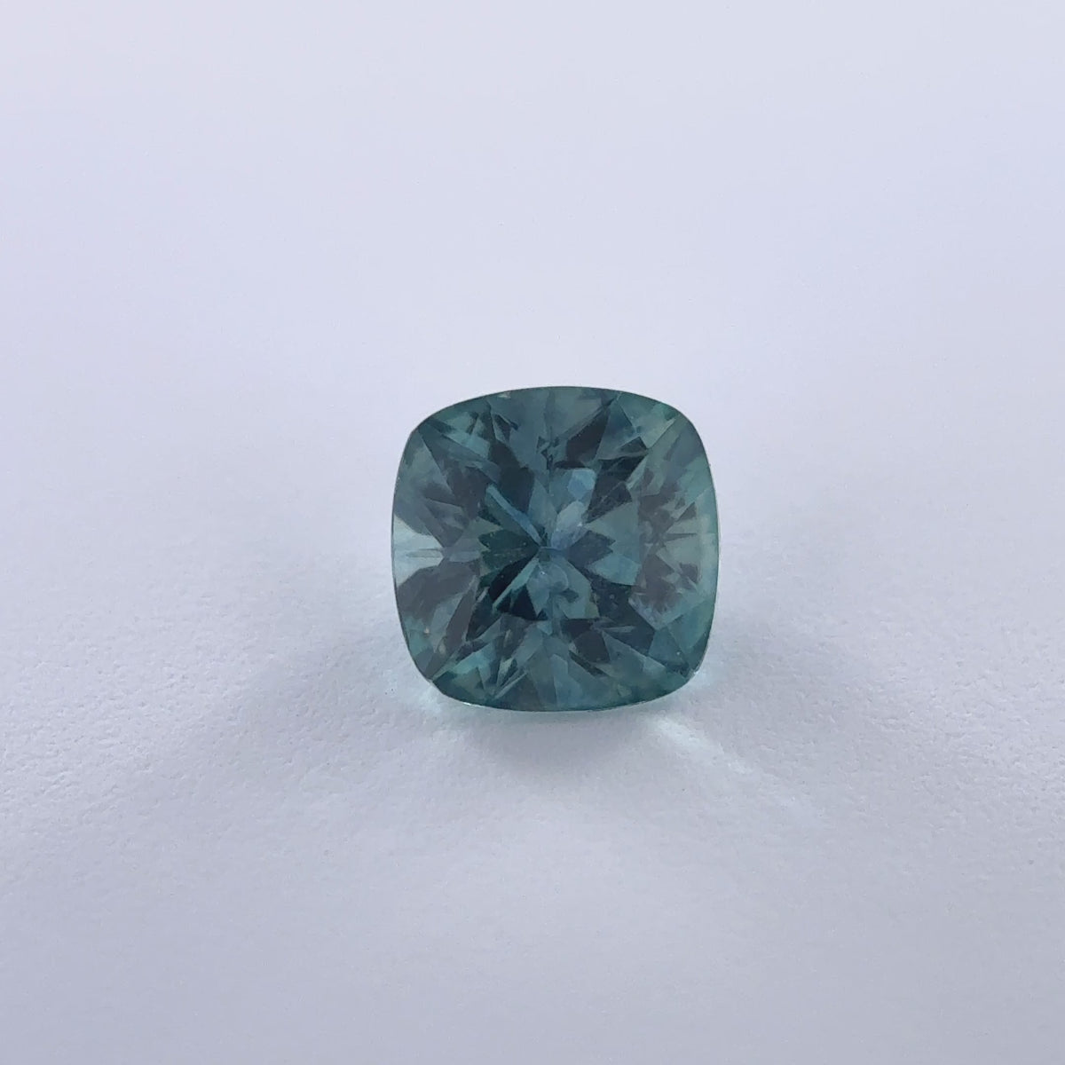 .29ct Teal Cushion Cut Montana Sapphire 3.85mm x 3.80mm x 2.70mm