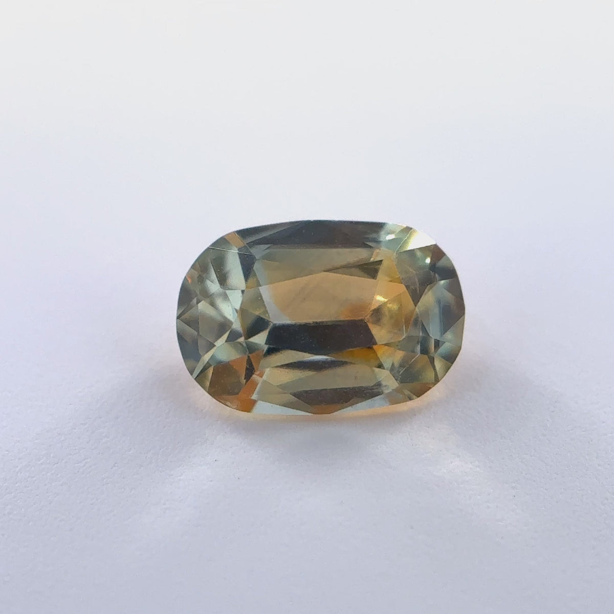 .65ct Parti-Color Elongated-Cushion-Bar Cut Montana Sapphire 6.17mm x 4.17mm x 2.76mm