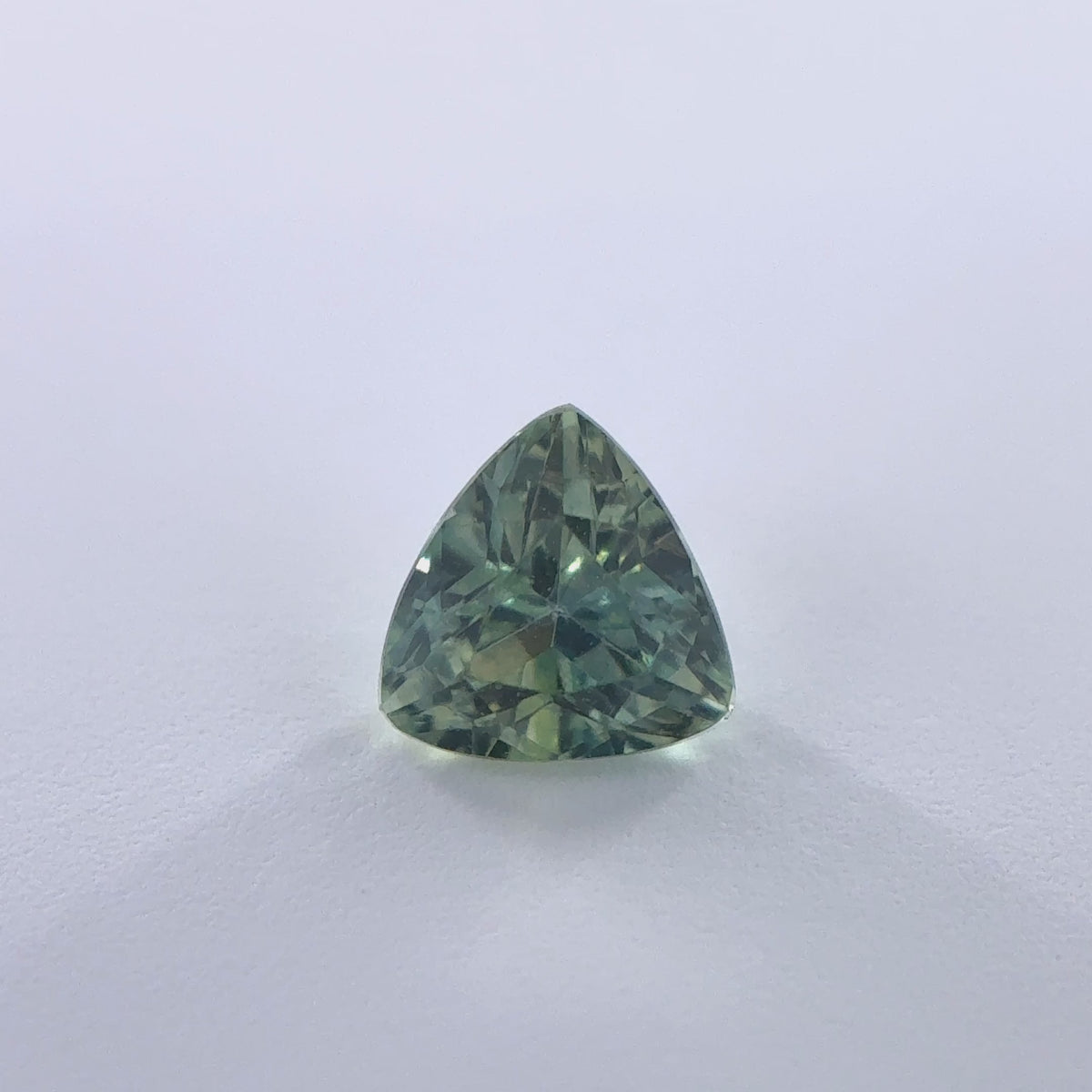 .33ct Teal Trillion Cut Montana Sapphire 4mm x 2.5mm