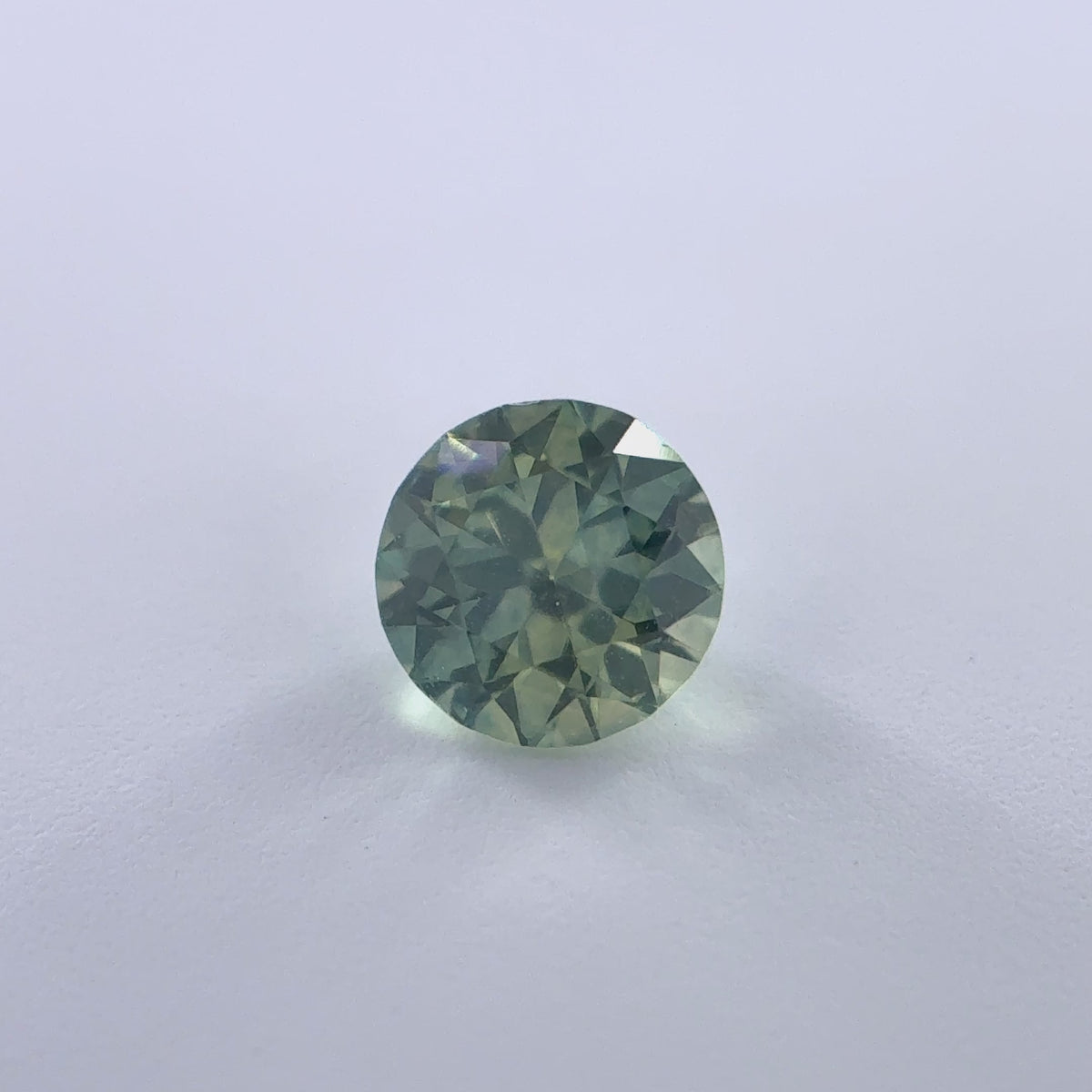 .35ct Teal Round Cut Montana Sapphire 4.11mm x 2.67mm