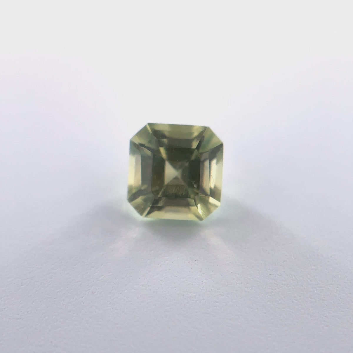 .43ct Green Square-Step Cut Montana Sapphire 4.01mm x 3.97mm x 2.85mm