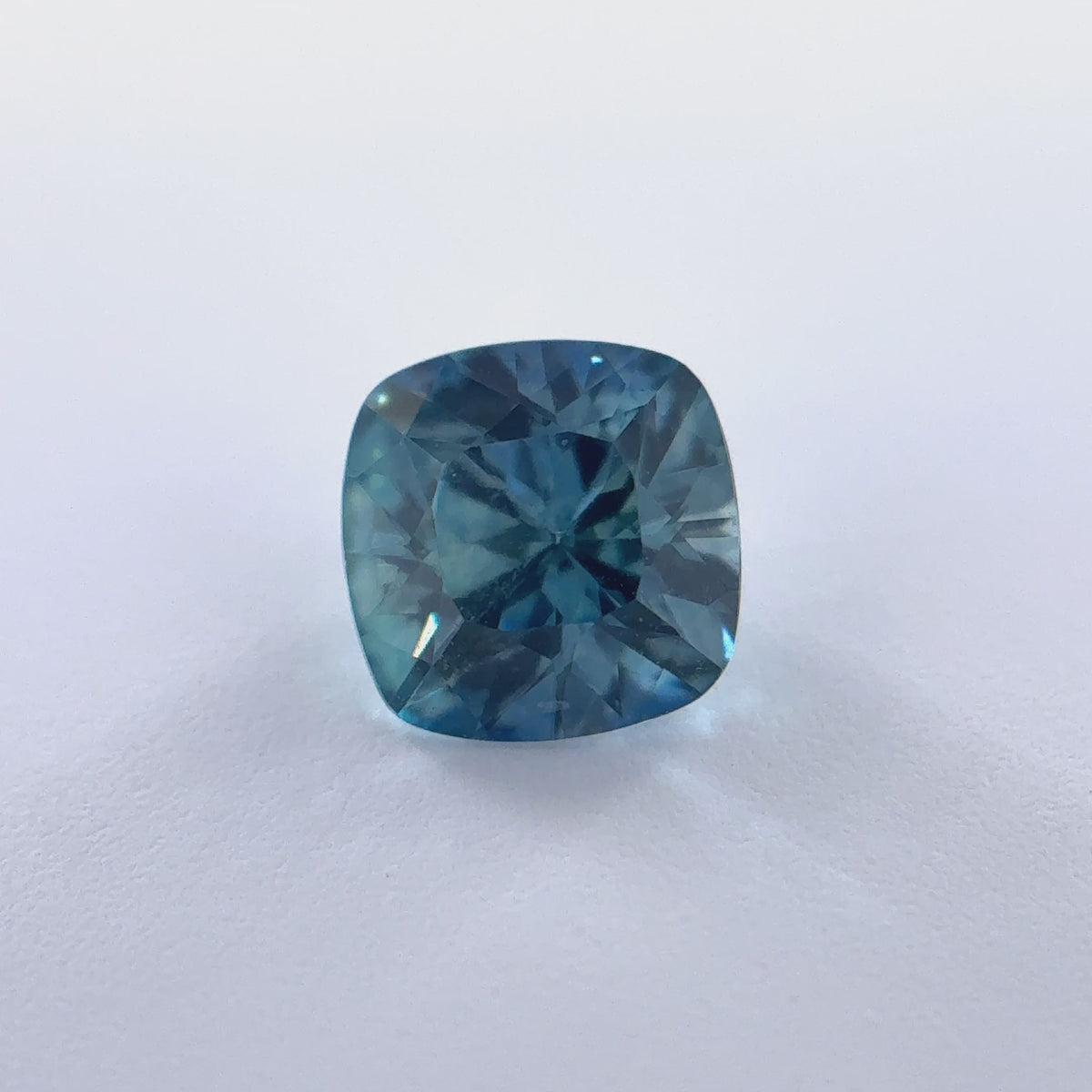 .50ct Teal Cushion Cut Montana Sapphire 4.5mm x 2.92mm