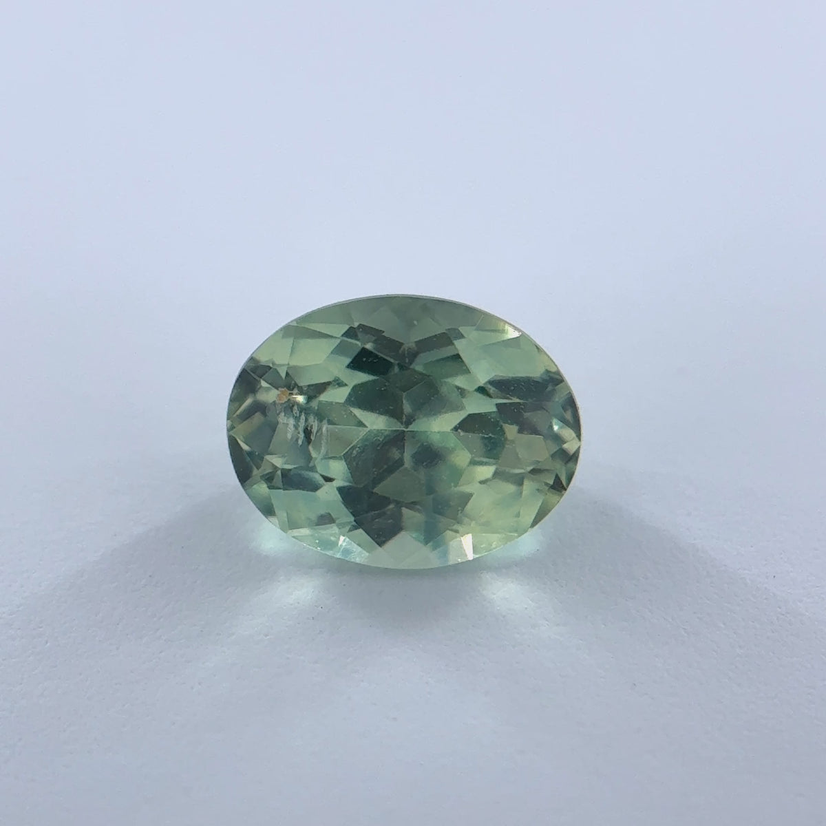 .67ct Green Oval Cut Montana Sapphire 5.5mm x 4mm x 3mm