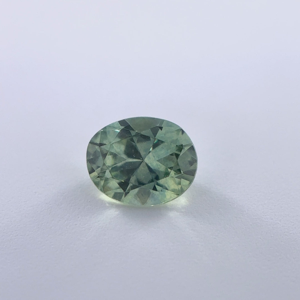 .37ct Green Oval Cut Montana Sapphire 4.5mm x 3.5mm x 2.5mm