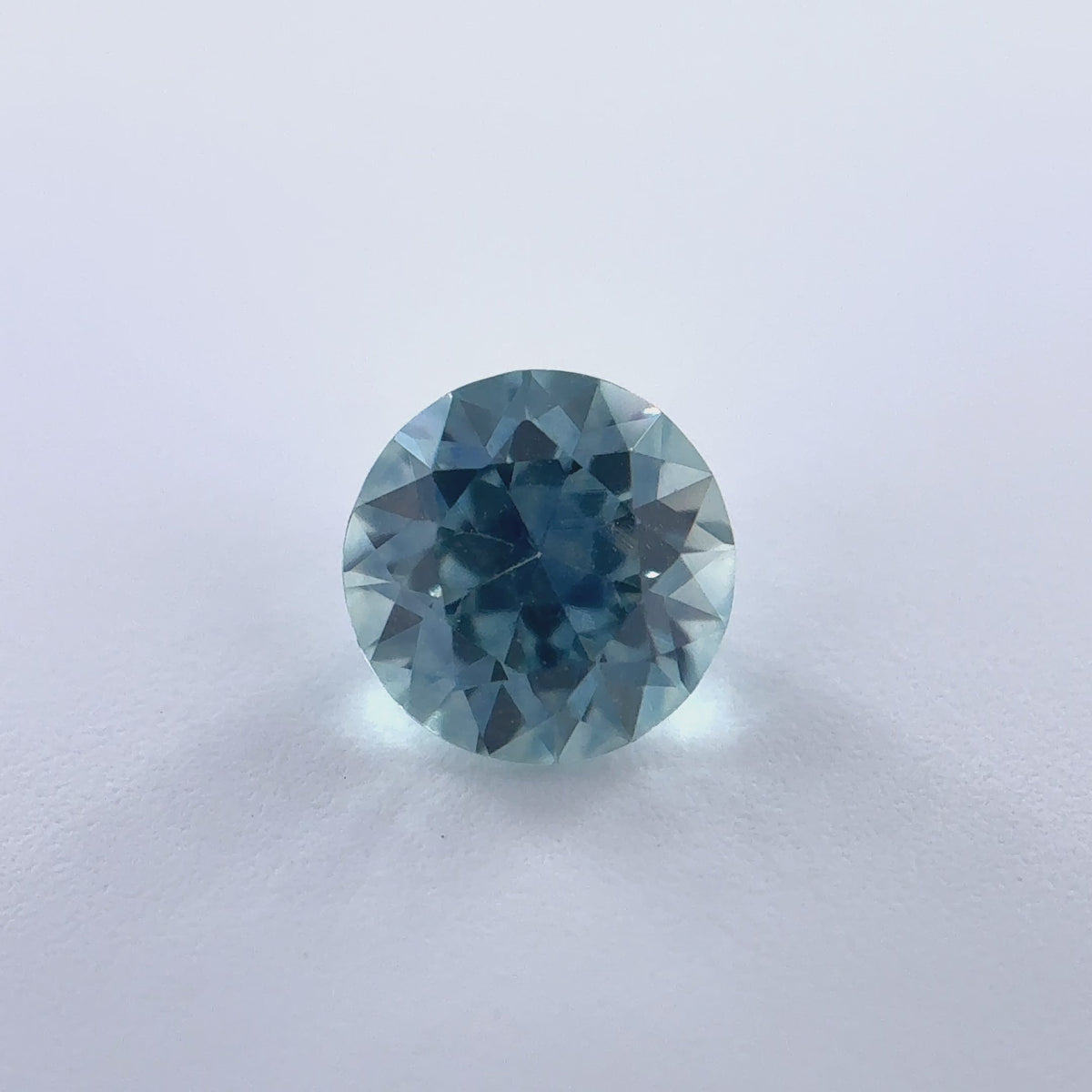 .42ct Teal Round Cut Montana Sapphire 4.45mm x 2.92mm