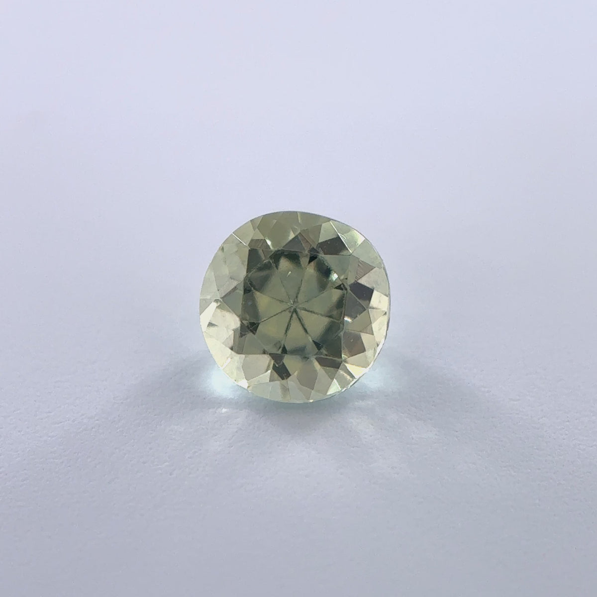 .37ct Green Round Cut Montana Sapphire 4mm x 3mm