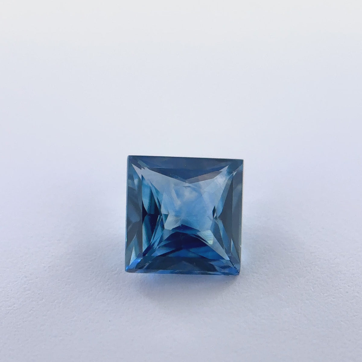.37ct Blue Princess Cut Montana Sapphire 3.95mm x 2.2mm