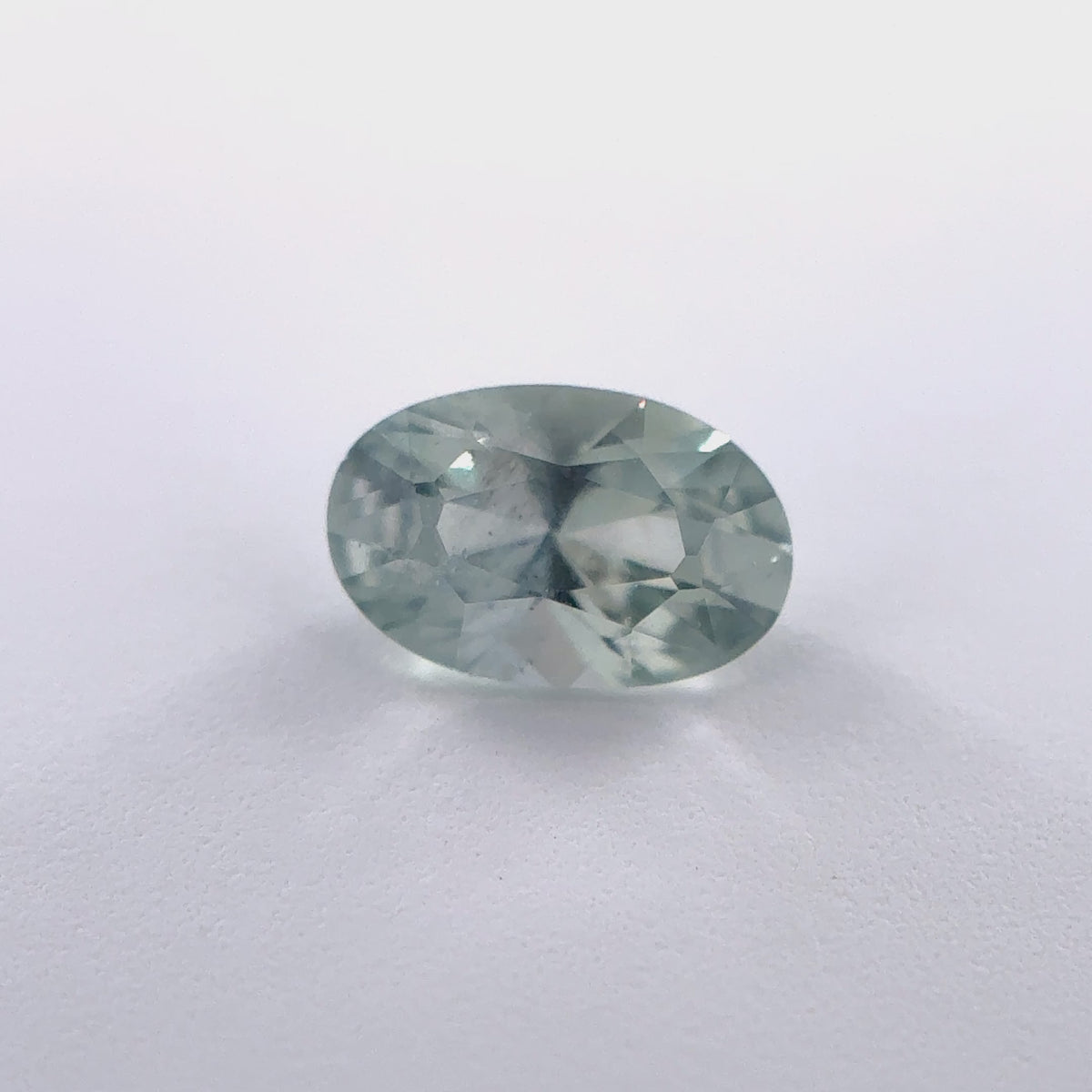 .40ct Green Oval Cut Montana Sapphire 5.53mm x 3.6mm x 2.65mm
