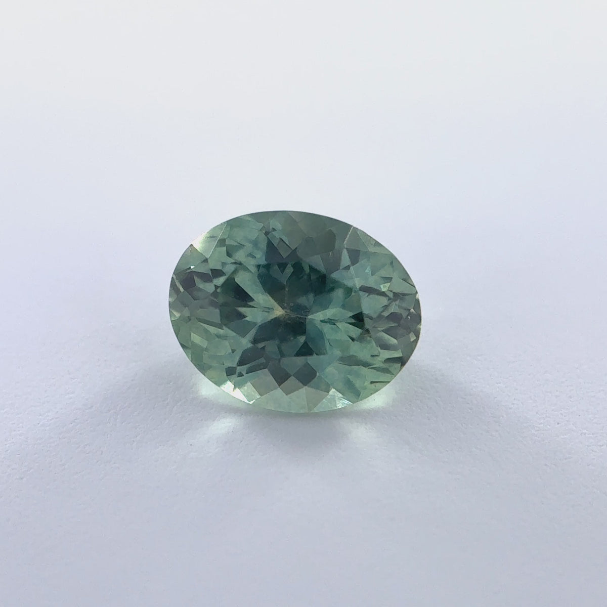 .34ct Teal Round Cut Montana Sapphire 4.17mm x 2.8mm