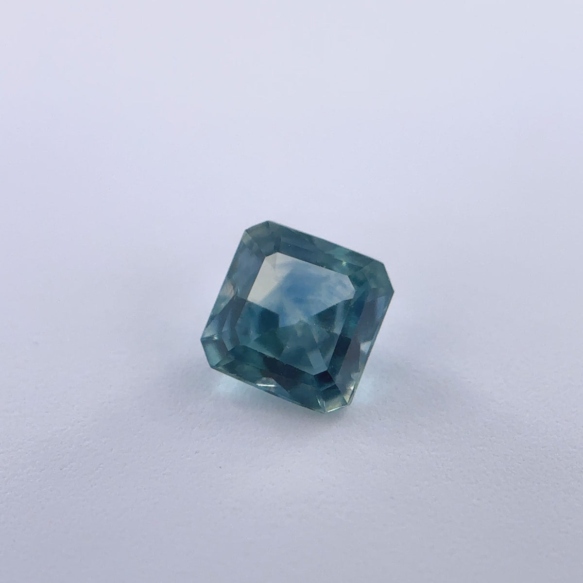 .28ct Teal Square Cut Montana Sapphire 3.67mm x 2.08mm