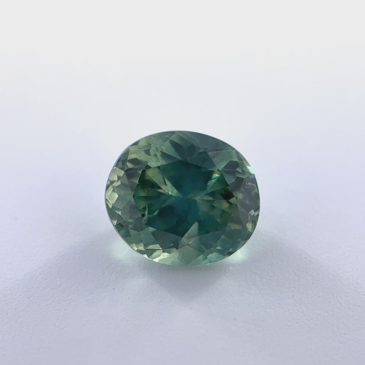 .74ct Parti-Color Oval Cut Montana Sapphire 5.5mm x 4.5mm x 3.5mm