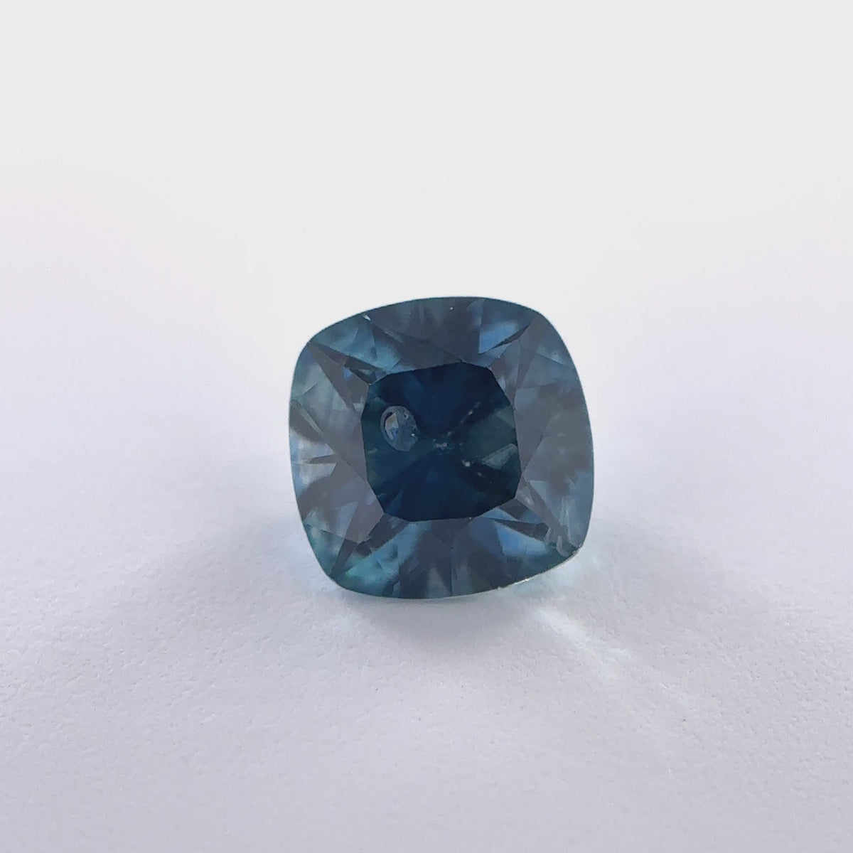 .48ct Teal Cushion Cut Montana Sapphire 4.50mm x 2.98mm