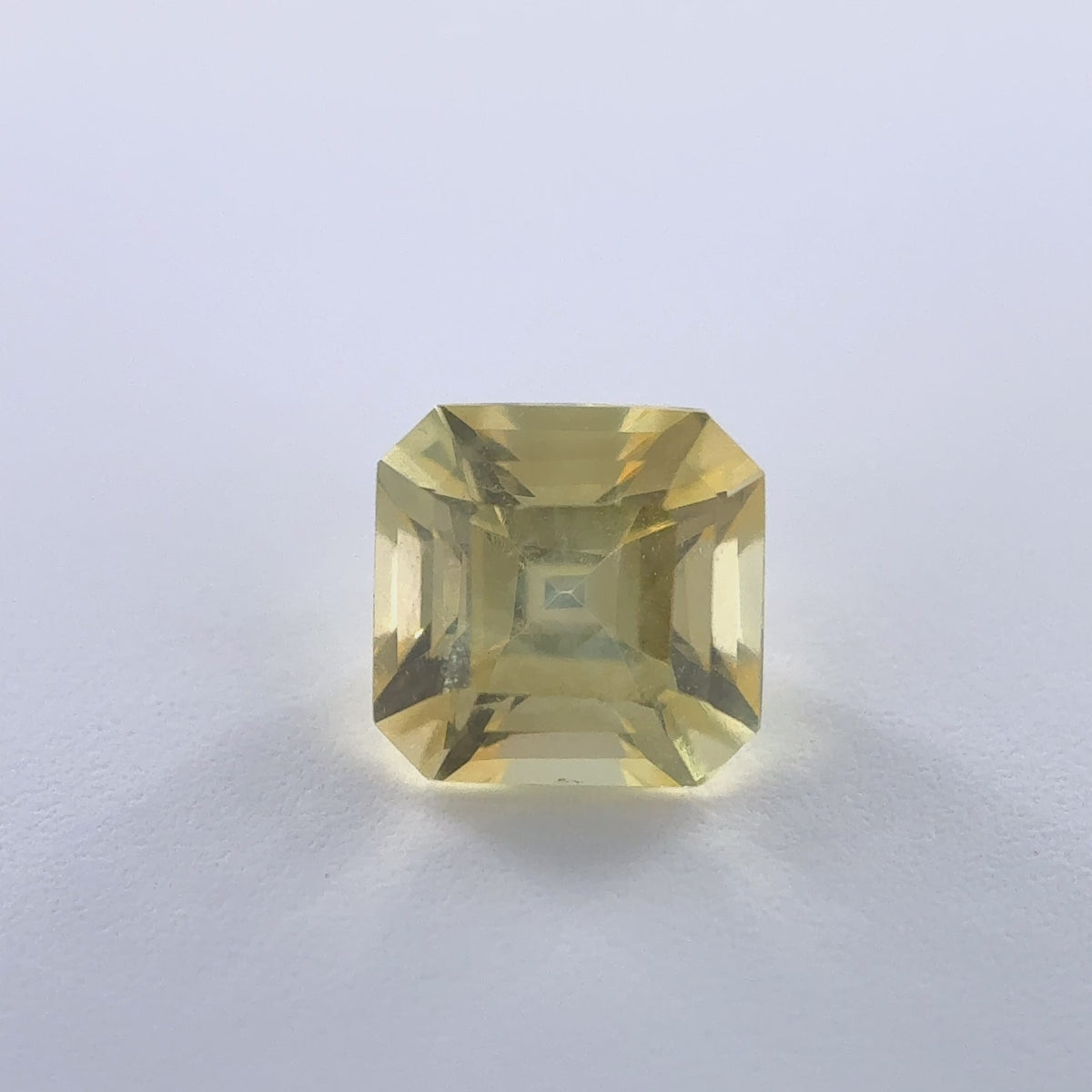 .55ct Yellow Square-Step Cut Montana Sapphire 4.41mm x 4.31mm x 3.10mm