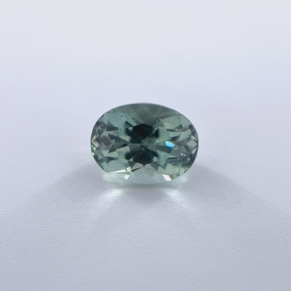 .40ct Green Oval Cut Montana Sapphire 4.5mm x 3.5mm x 2.5mm