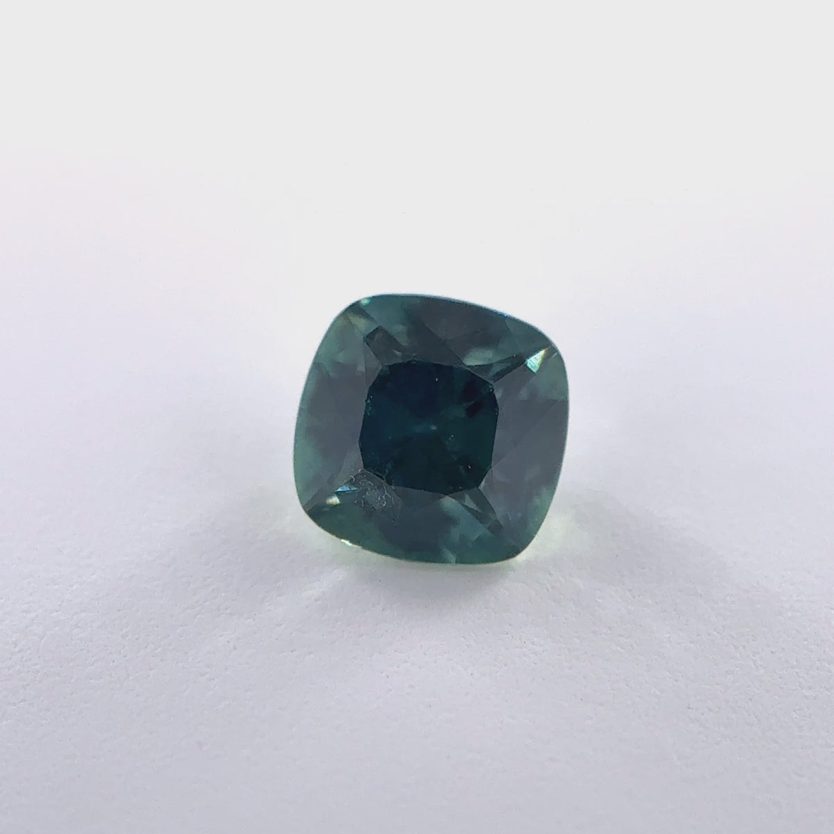 .33ct Teal Cushion Cut Montana Sapphire 4.16mm x 4.12mm x 2.71mm