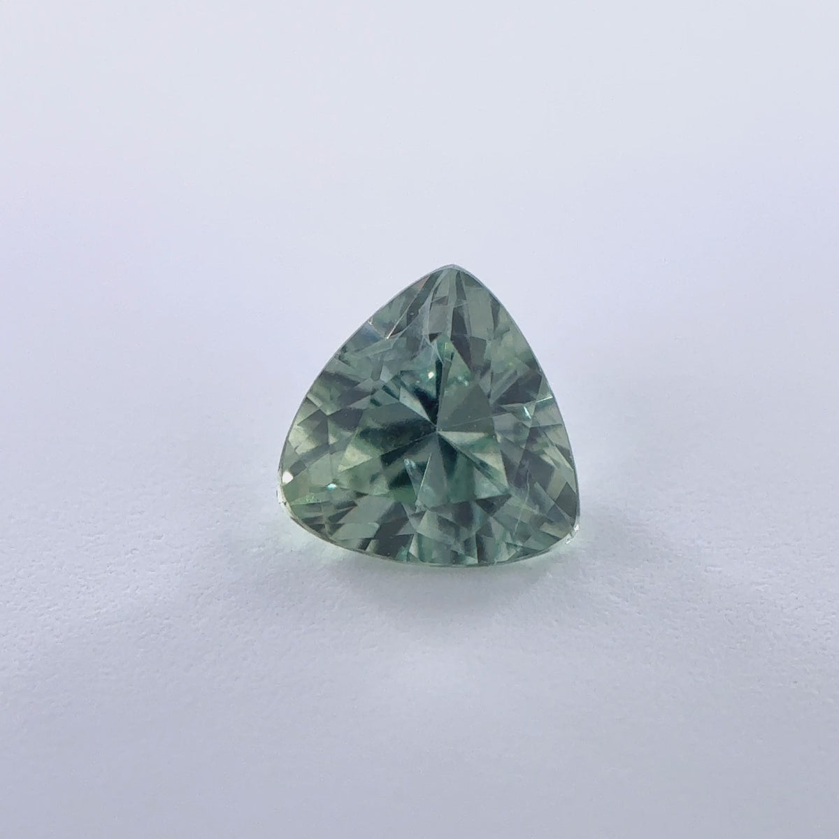 .41ct Green Trillion Cut Montana Sapphire 5mm x 3mm