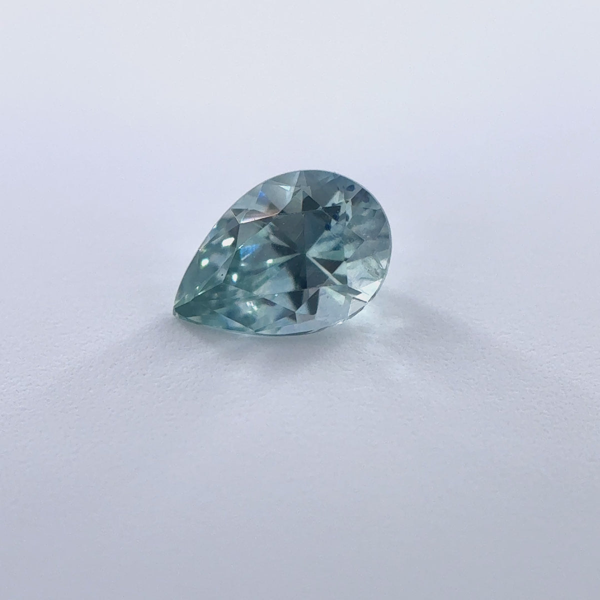.35ct Teal Pear Cut Montana Sapphire 5mm x 3.5mm x 2.5mm