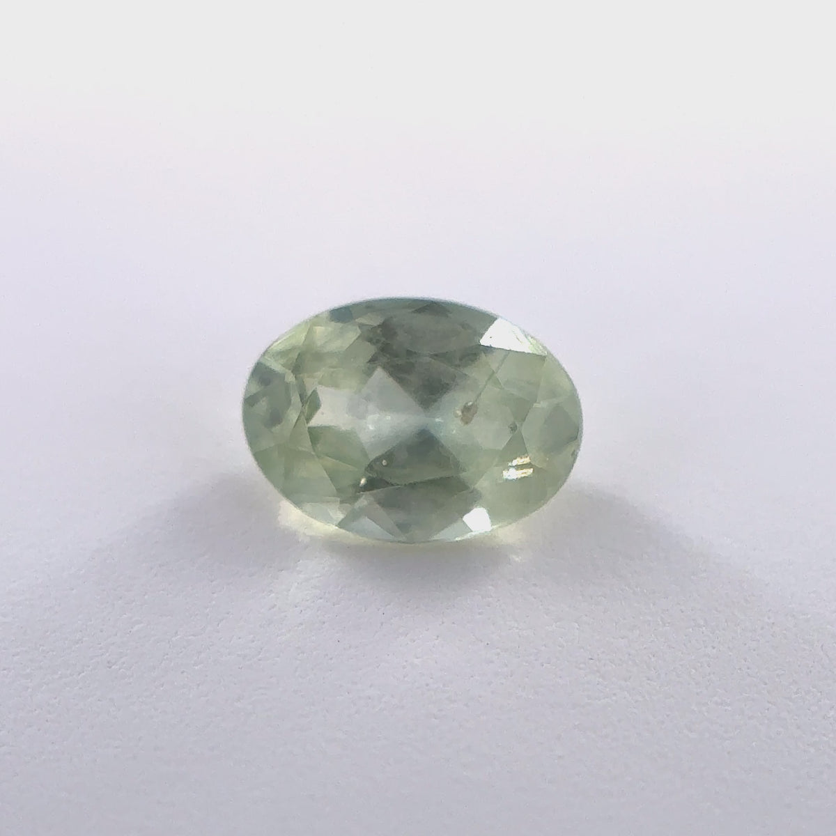 .40ct Green Oval Cut Montana Sapphire 5mm x 3.5mm x 2.5mm