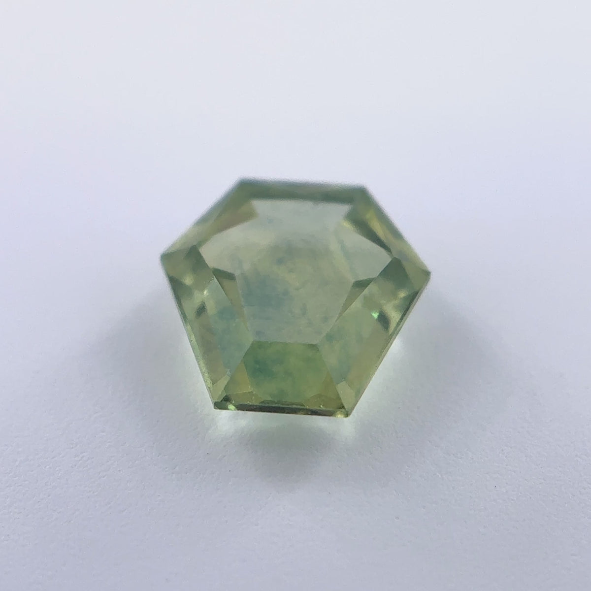 .89ct Green Shield Cut Montana Sapphire 6.34mm x 6.11mm x 2.25mm