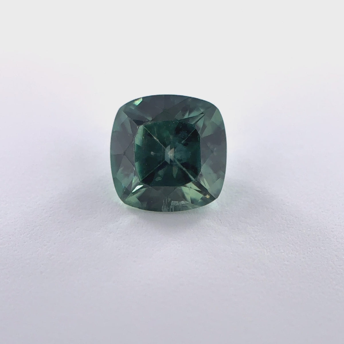 .47ct Green Cushion Cut Montana Sapphire 4.5mm x 2.84mm
