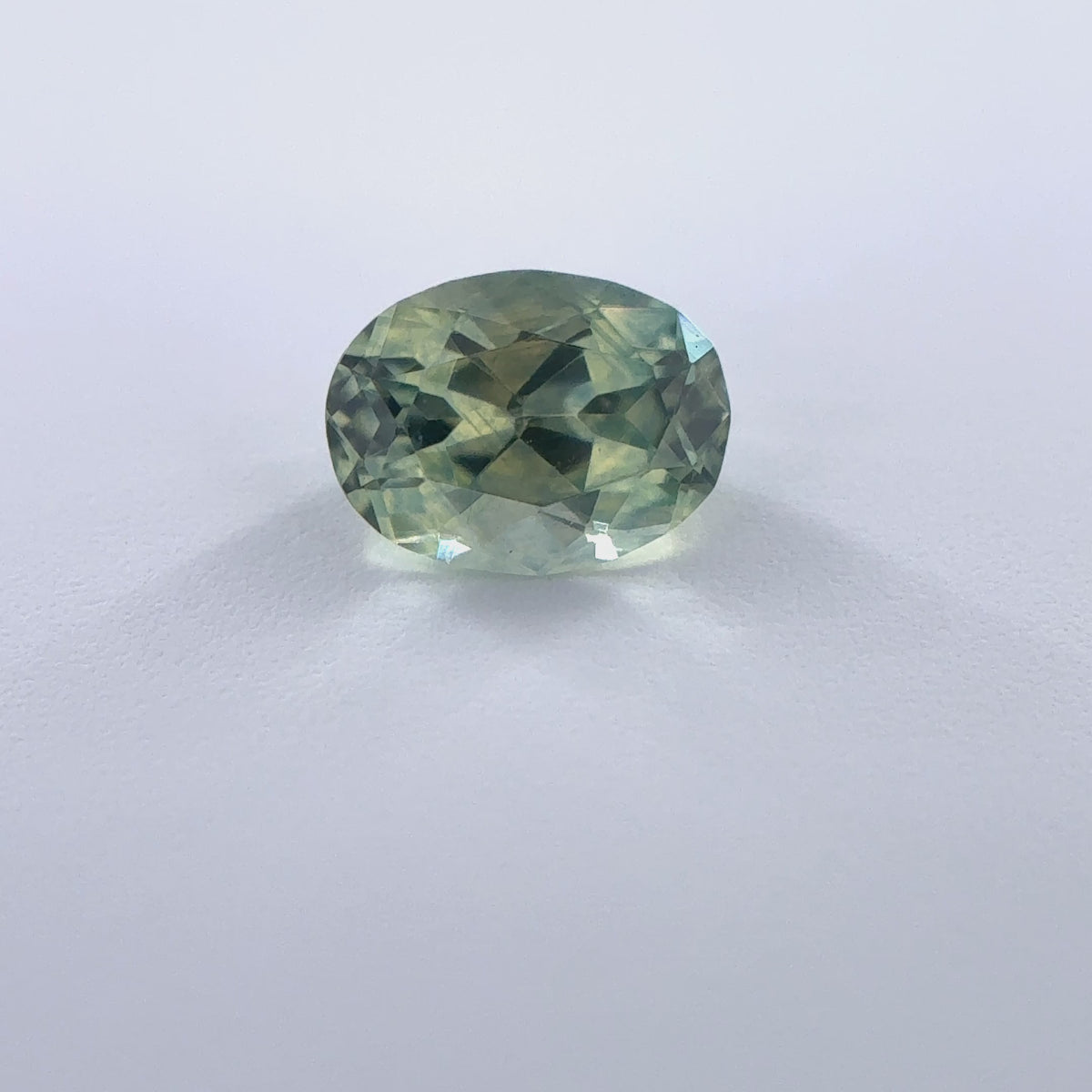 .40ct Green Oval Cut Montana Sapphire 5mm x 3.5mm x 2.5mm