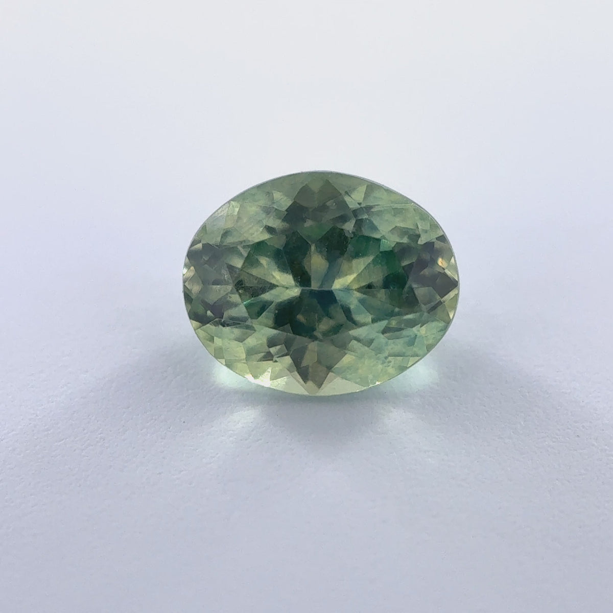 .62ct Green Oval Cut Montana Sapphire 5.5mm x 4.5mm x 3mm