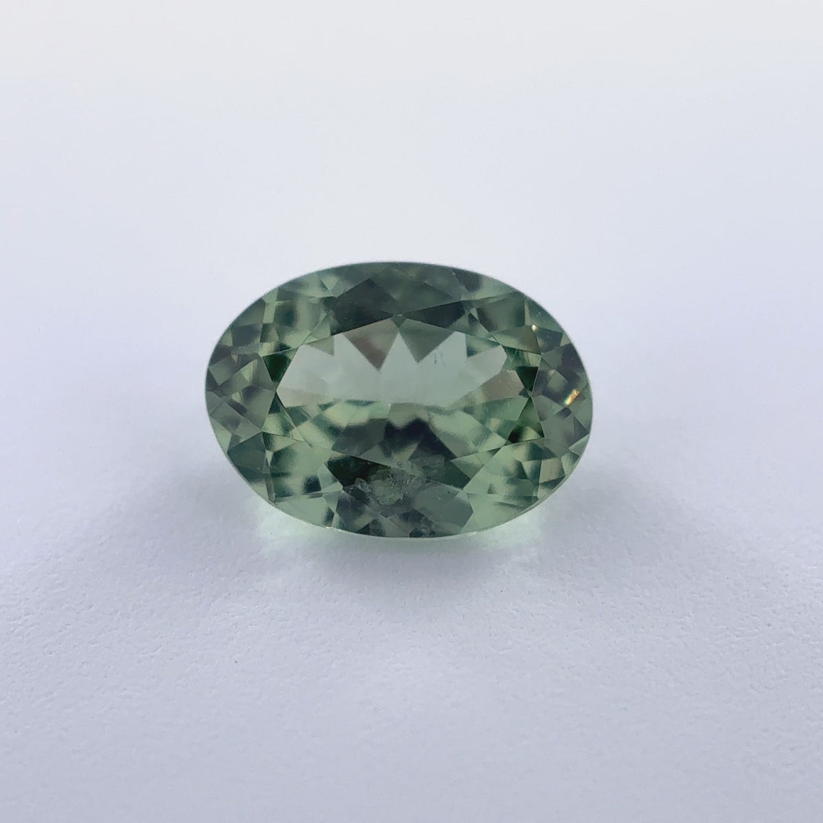 .51ct Green Oval Cut Montana Sapphire 6mm x 4mm x 2.5mm