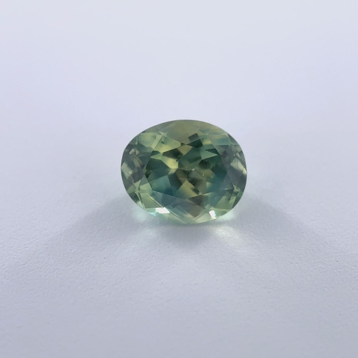 .33ct Parti-Color Oval Cut Montana Sapphire 4mm x 3.5mm x 2.5mm