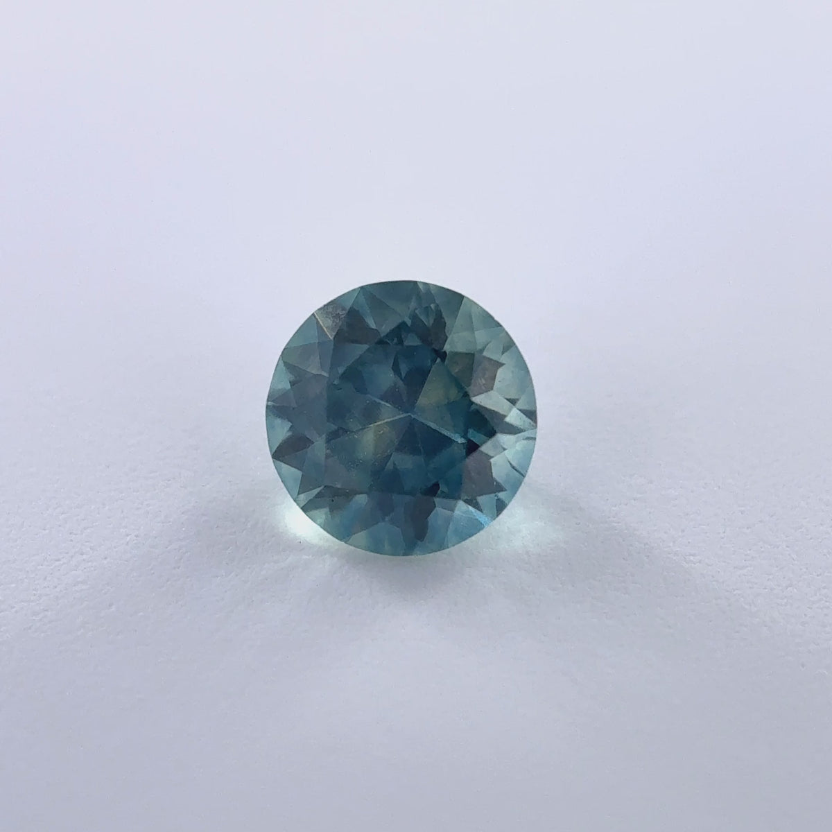 .30ct Teal Round Cut Montana Sapphire 4.08mm x 2.87mm
