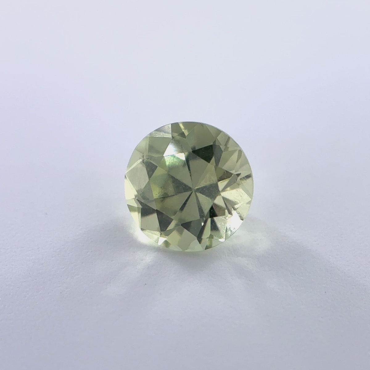 .50ct Green Round Cut Montana Sapphire 4.5mm x 3mm